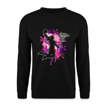 Basketball féminin Basketball féminin - Sweat-shirt Unisexe - noir - Devant - Alina (178cm) & Michal (187cm)