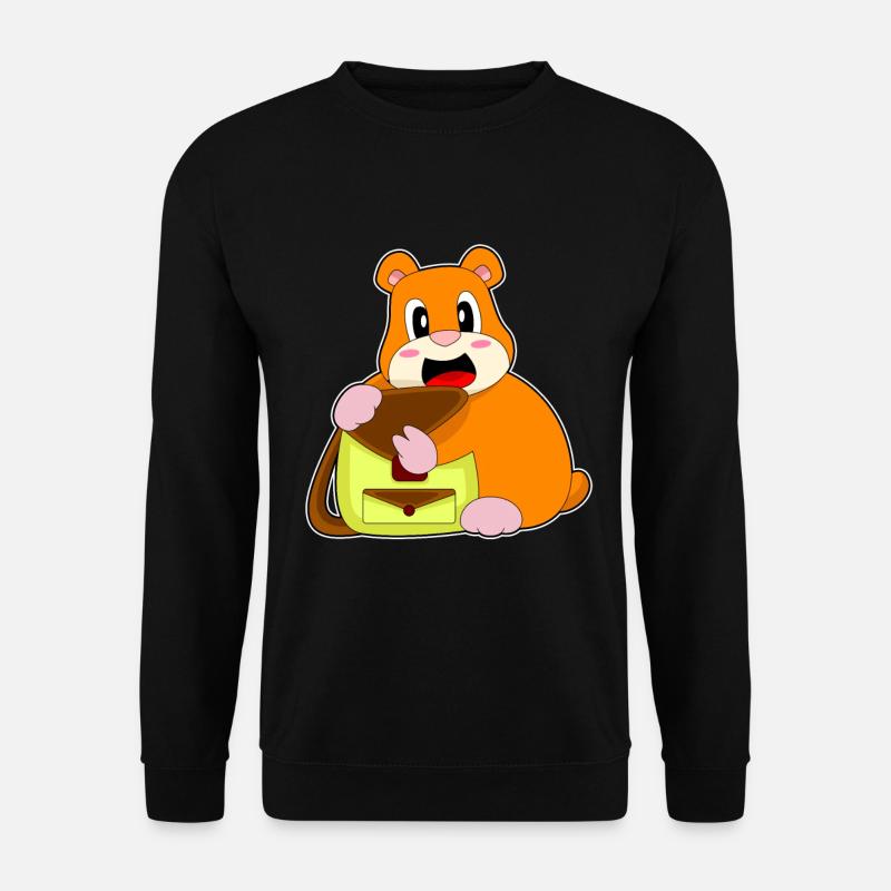 Sac à main Hamster - Sweat-shirt Unisexe - noir