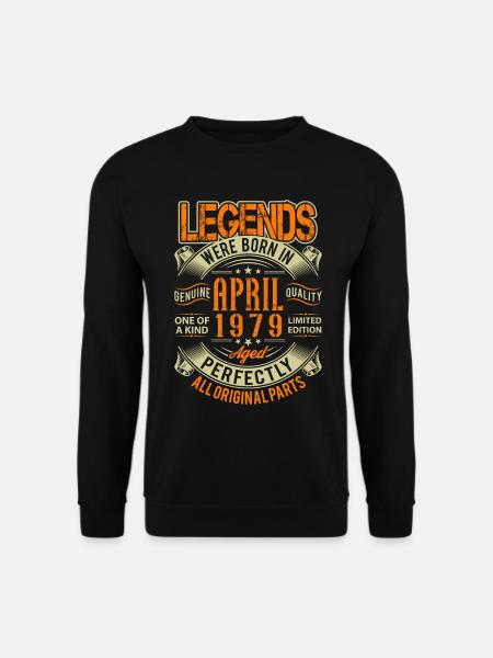 1979 April Birthday Legend - Unisex Sweatshirt - black