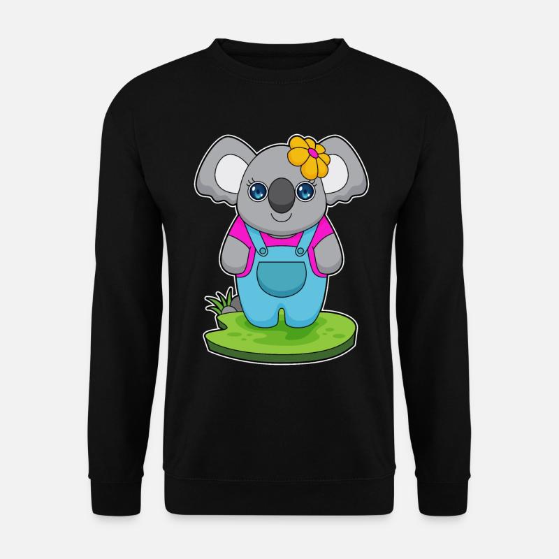 Koala Blume - Unisex Pullover - Schwarz