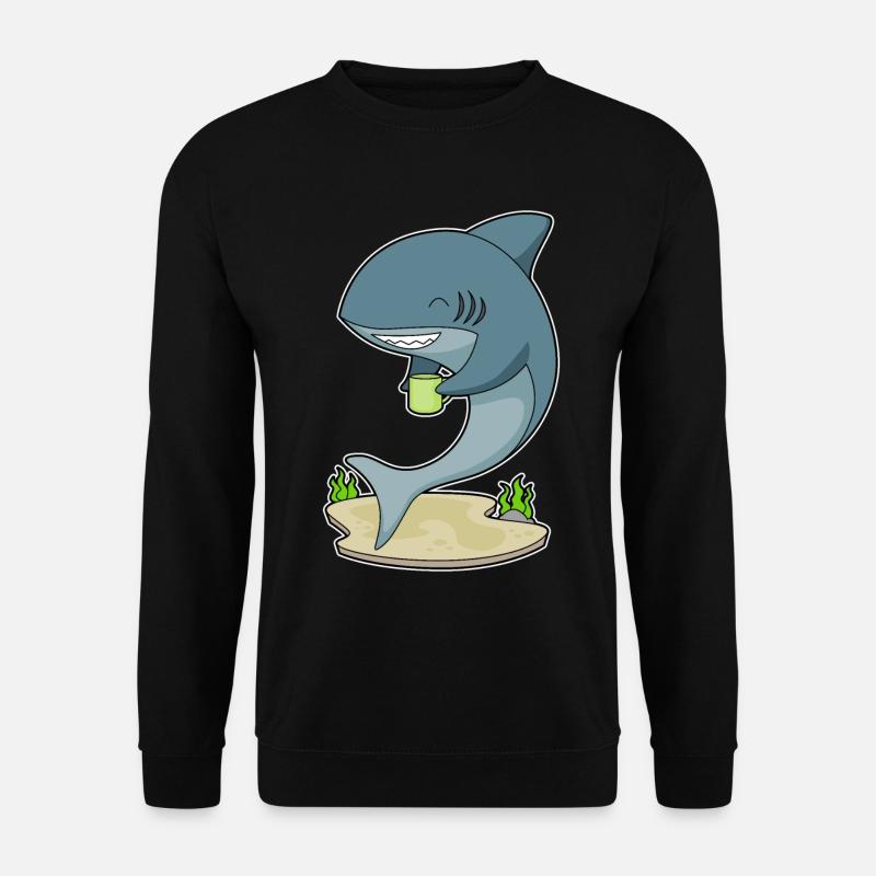 Hai Becher Kaffee - Unisex Pullover - Schwarz