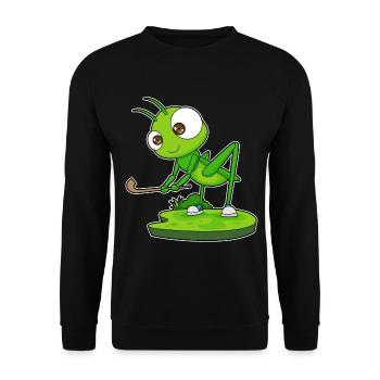Caterpillar Field Hockey Field Hockey Stick Sports - Unisex Sweatshirt - black - Front - Alina (178cm) & Michal (187cm)