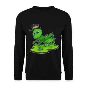 Chapeau haut-de-forme Gentleman Caterpillar - Sweat-shirt Unisexe - noir - Devant - Alina (178cm) & Michal (187cm)