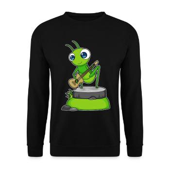 Caterpillar Musicien Guitare Musique - Sweat-shirt Unisexe - noir - Devant - Alina (178cm) & Michal (187cm)