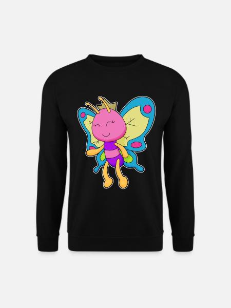 Couronne papillon - Sweat-shirt Unisexe - noir