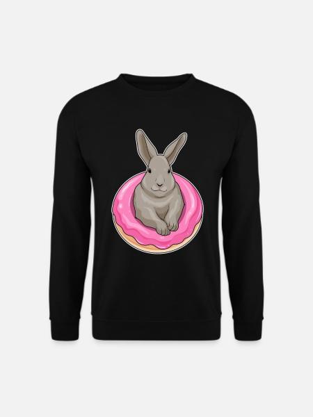 Rabbit Donut - Unisex Sweatshirt - black