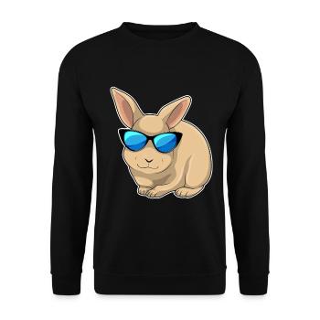 Lunettes de soleil Lapin - Sweat-shirt Unisexe - noir - Devant - Alina (178cm) & Michal (187cm)