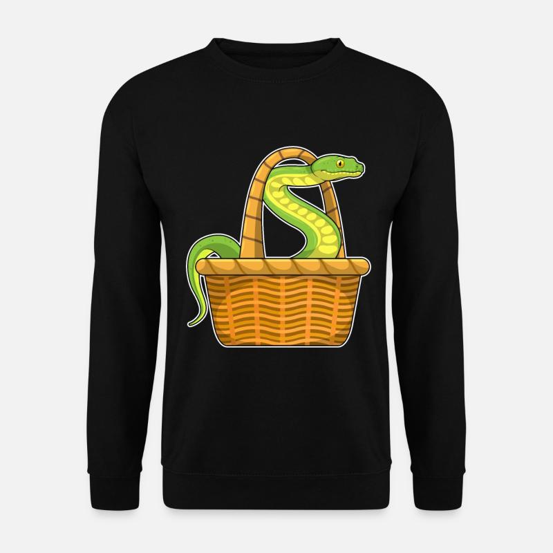 Panier serpent - Sweat-shirt Unisexe - noir