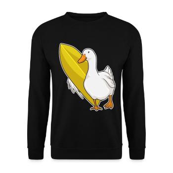 Surf de canards Surf Surf Été - Sweat-shirt Unisexe - noir - Devant - Alina (178cm) & Michal (187cm)