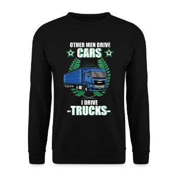 Chauffeur de camion Chauffeur de camion Chauffeur de camion - Sweat-shirt Unisexe - noir - Devant - Alina (178cm) & Michal (187cm)