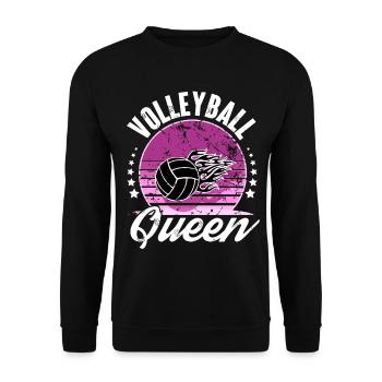 Volleyball - Unisex Pullover - Schwarz - Vorne - Alina (178cm) & Michal (187cm)