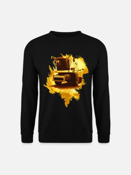 Moissonneuse-batteuse or - Sweat-shirt Unisexe - noir