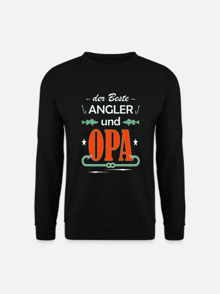 Beste Angler und Opa - Unisex Pullover - Schwarz