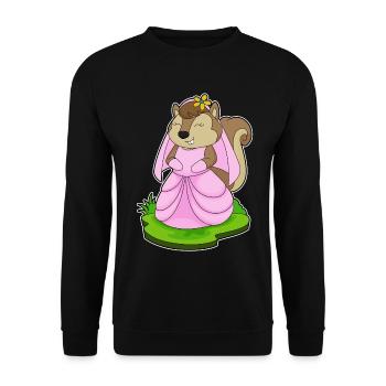 Eichhörnchen Braut Schleier Hochzeit - Unisex Pullover - Schwarz - Vorne - Alina (178cm) & Michal (187cm)