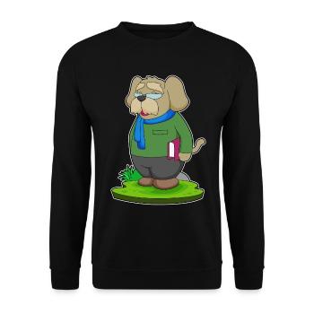 École de livres des enseignants de chiens - Sweat-shirt Unisexe - noir - Devant - Alina (178cm) & Michal (187cm)