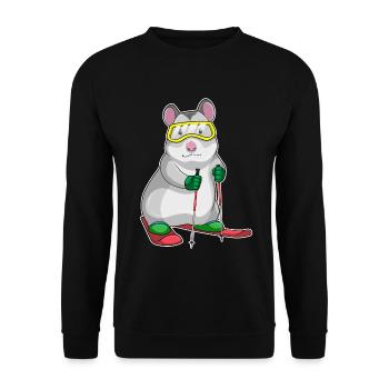 Hamster Skier Ski - Sweat-shirt Unisexe - noir - Devant - Alina (178cm) & Michal (187cm)