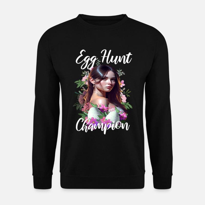 Egg Hunt Champion Girl - Unisex Pullover - Schwarz