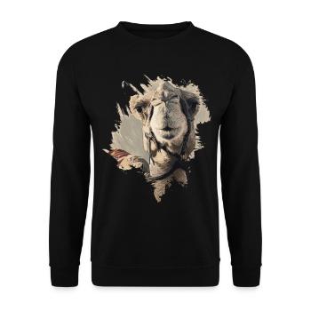 Camel - Unisex Sweatshirt - black - Front - Alina (178cm) & Michal (187cm)