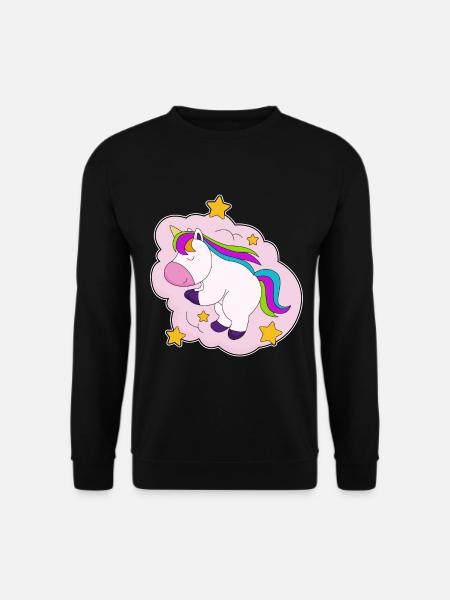 Unicorn Clouds - Unisex Sweatshirt - black