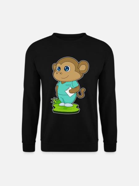 Monkey Nurse - Unisex Sweatshirt - black