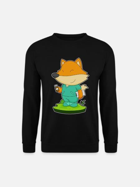 Fuchs Infirmière Médecine - Sweat-shirt Unisexe - noir
