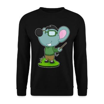 École de pointage des enseignants de souris - Sweat-shirt Unisexe - noir - Devant - Alina (178cm) & Michal (187cm)