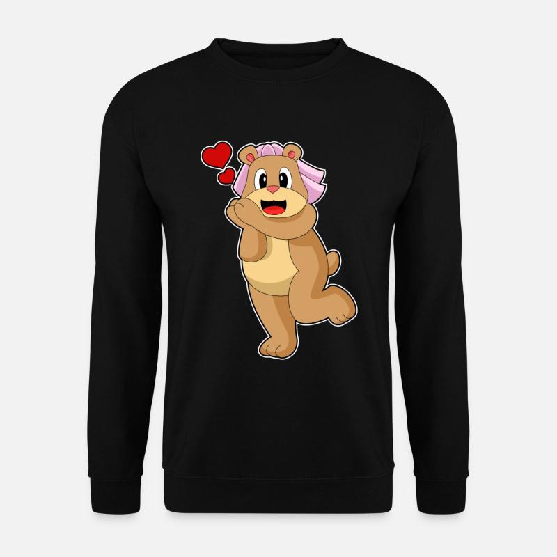 Mariage Bear Bride Veil - Sweat-shirt Unisexe - noir