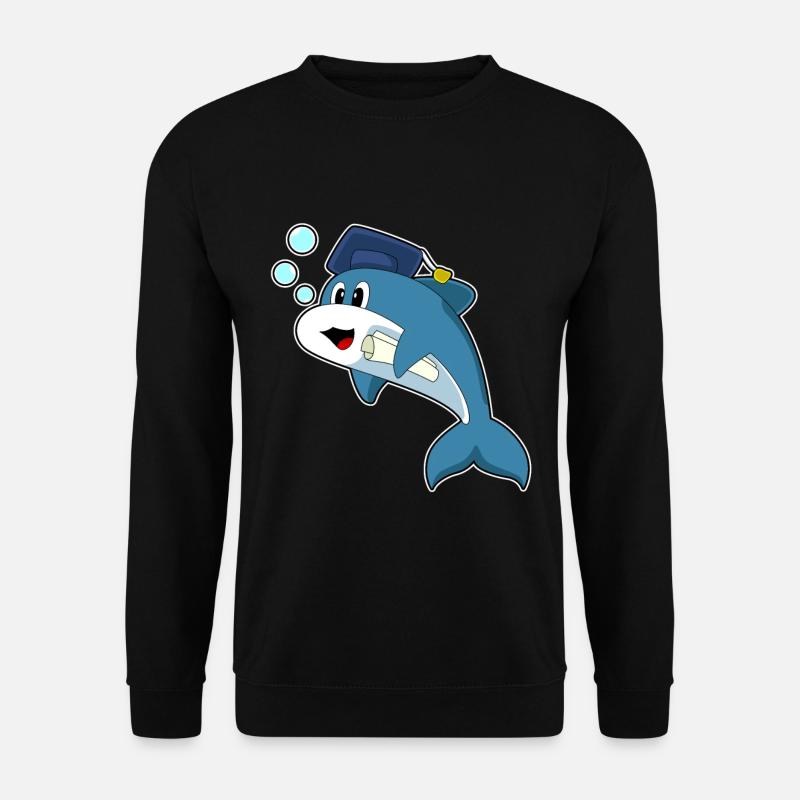 Delfin Student Diploma University - Unisex Sweatshirt - black