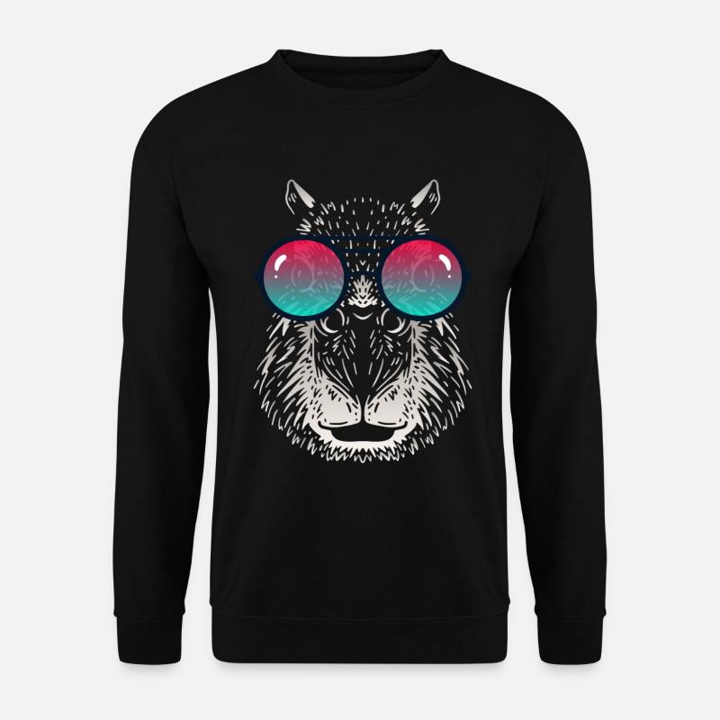 Cool Capybara with Sunglasses - Unisex Sweatshirt - black