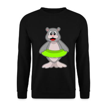 Été de nage dans le ring de nage des phoques - Sweat-shirt Unisexe - noir - Devant - Alina (178cm) & Michal (187cm)