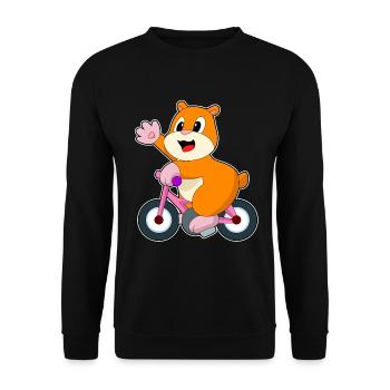 Vélo Hamster - Sweat-shirt Unisexe - noir - Devant - Alina (178cm) & Michal (187cm)