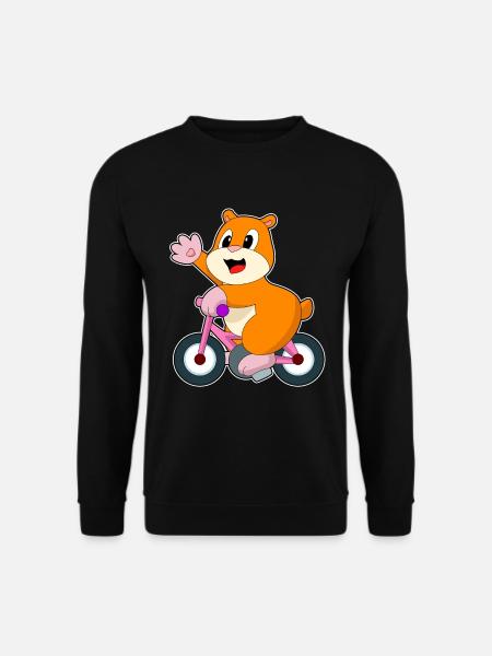 Hamster Bike - Unisex Sweatshirt - black