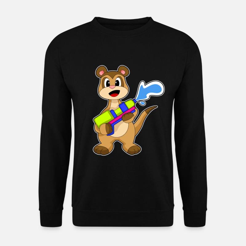 Erdmännchen Wasserpistole - Unisex Pullover - Schwarz