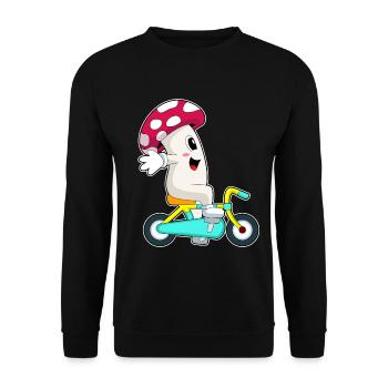 Pilz Bicycle - Unisex Sweatshirt - black - Front - Alina (178cm) & Michal (187cm)