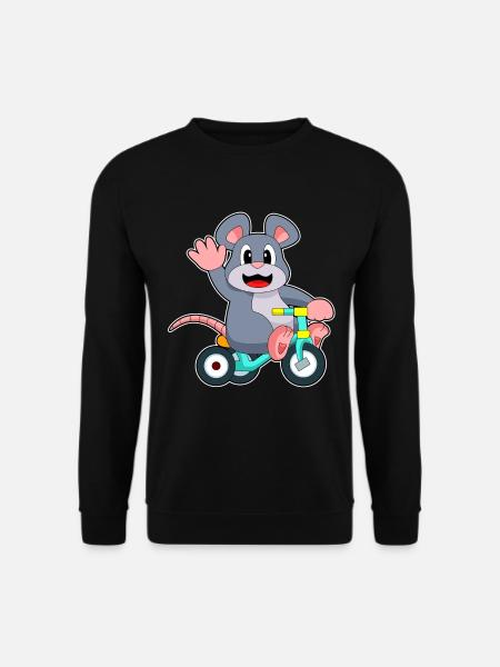 Rat Bicycle - Unisex Sweatshirt - black
