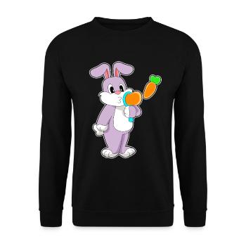 Bulles de savon Bunny - Sweat-shirt Unisexe - noir - Devant - Alina (178cm) & Michal (187cm)