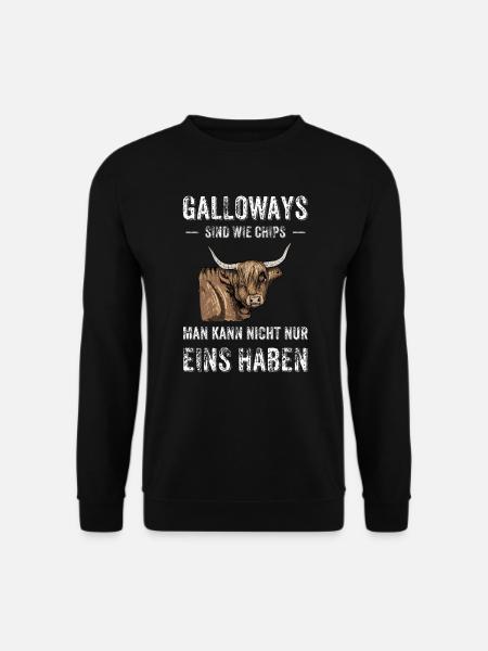 Galloways Humor: Eins ist genug - Unisex Pullover - Schwarz