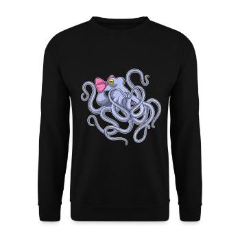 Boucle de pieuvre - Sweat-shirt Unisexe - noir - Devant - Alina (178cm) & Michal (187cm)