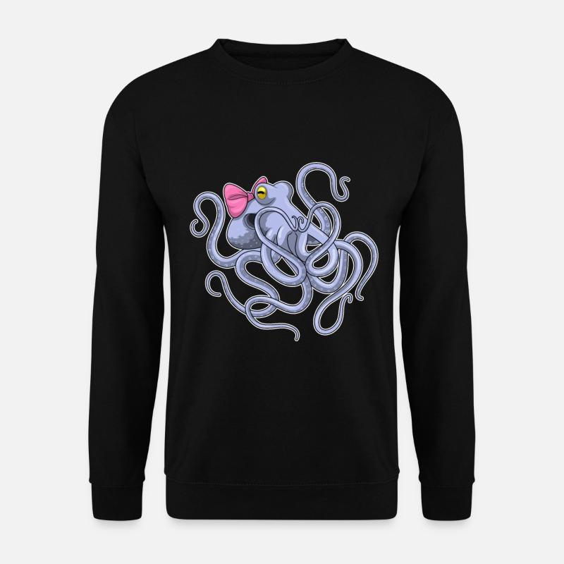 Krake Schleife - Unisex Pullover - Schwarz