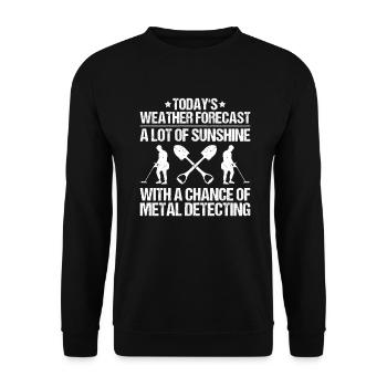 Détecteur Sondler Détecteur de métaux - Sweat-shirt Unisexe - noir - Devant - Alina (178cm) & Michal (187cm)