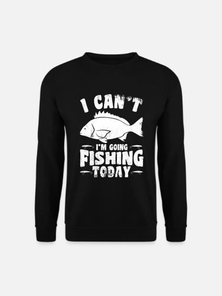 Funny fisherman's saying - Unisex Sweatshirt - black