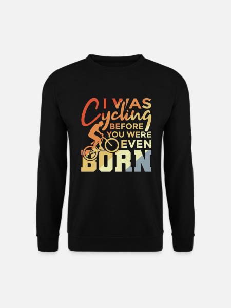 Cyclist joke - Unisex Sweatshirt - black