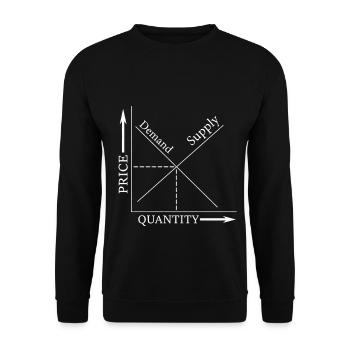 Économie des investisseurs capitalistes conservateurs - Sweat-shirt Unisexe - noir - Devant - Alina (178cm) & Michal (187cm)