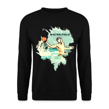 Water polo - The toughest athletes - Unisex Sweatshirt - black - Front - Alina (178cm) & Michal (187cm)