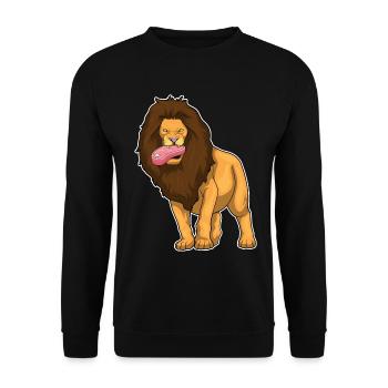 Viande de lion - Sweat-shirt Unisexe - noir - Devant - Alina (178cm) & Michal (187cm)