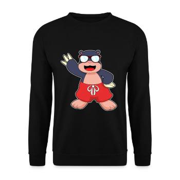 Lunettes de soleil Mole - Sweat-shirt Unisexe - noir - Devant - Alina (178cm) & Michal (187cm)