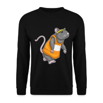 Rat Jogger Jogging Sports - Sweat-shirt Unisexe - noir - Devant - Alina (178cm) & Michal (187cm)
