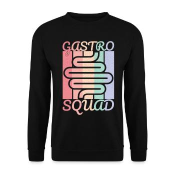 New Gastro Nurse Squad Gastroenterology Doctor - Unisex Sweatshirt - black - Front - Alina (178cm) & Michal (187cm)