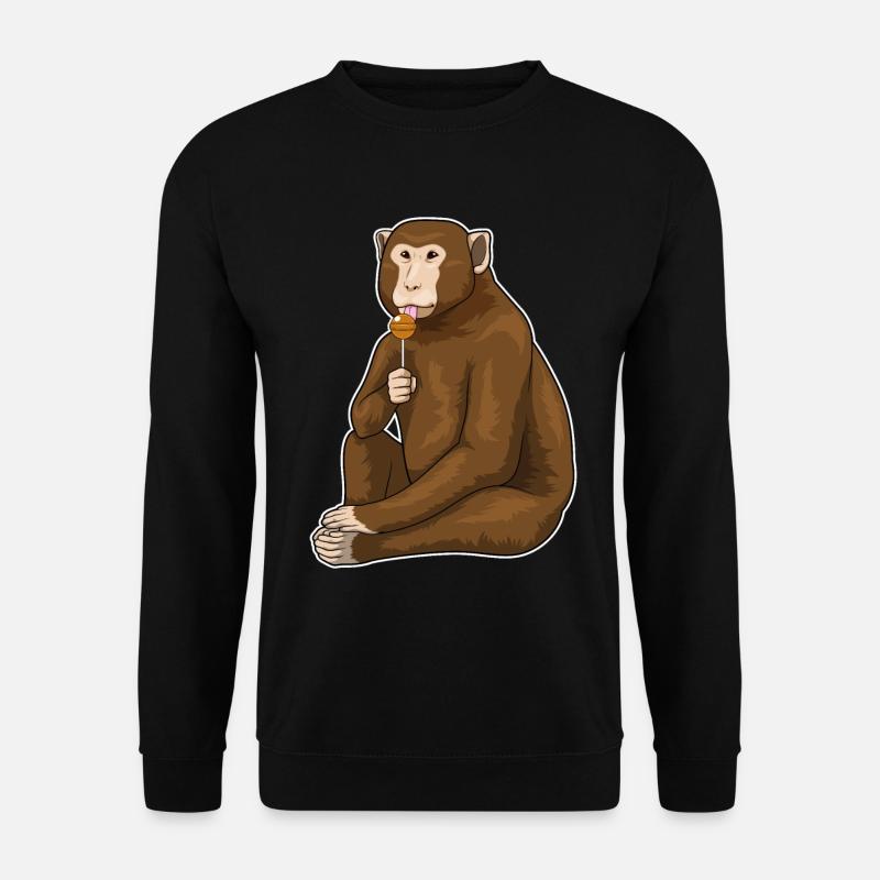 Monkey Lollipop - Unisex Sweatshirt - black
