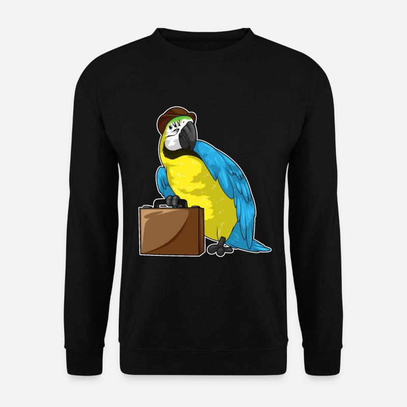 Parrot Entrepreneur Briefcase - Unisex Sweatshirt - black